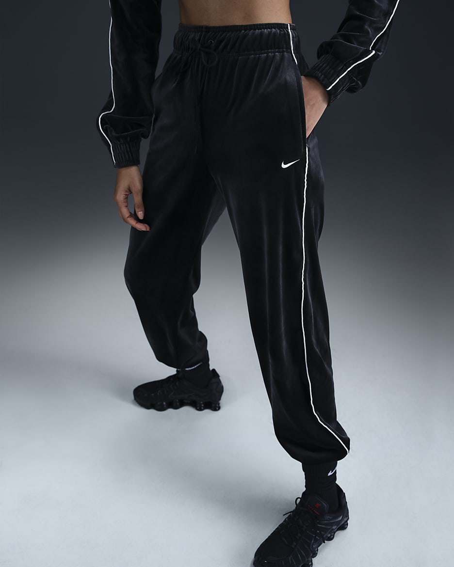 Nike velour pants womens on sale